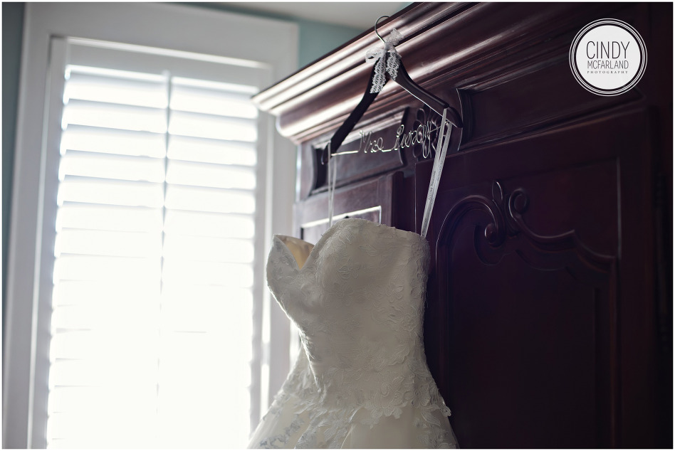 Wedding dress detail